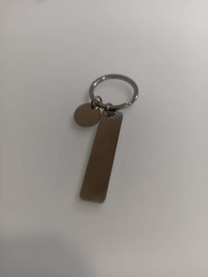 Graveeritav võtmehoidja – ristkülik + ümmargune ripats