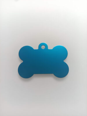 lemmiklooma nimesilt alumin helesinine Graveeritav koera nimesilt