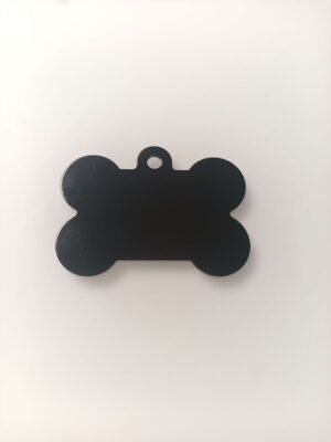 lemmiklooma nimesilt alumin must Graveeritav koera nimesilt