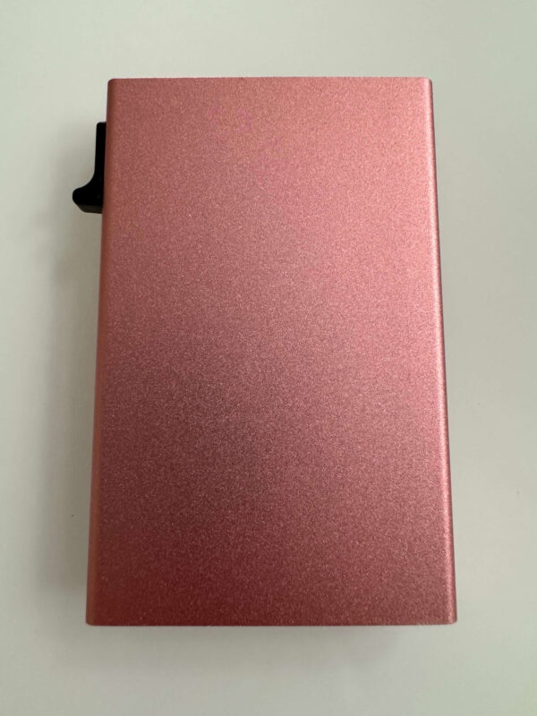 Pop-up kaardihoidja lisataskuga roosa Graveeritav pop-up kaardihoidja lisataskuga